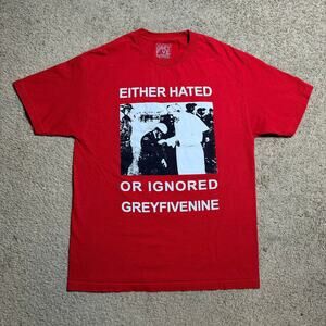 G59 SuicideBoys Either Hated or Ignored Pope T shirt Red Mens Sz L